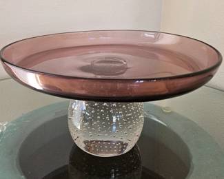Rare Carl Erickson Compote Vase in Amethyst - gorgeous!