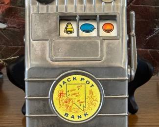 Vintage Nevada jackpot dime slot machine bank
