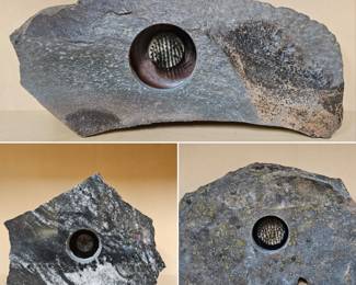 natural stone & granite with flower frog for floral arrangements