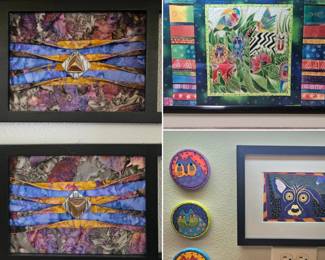 framed quilted art 