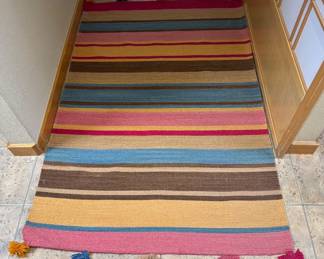 Colorful woven rug