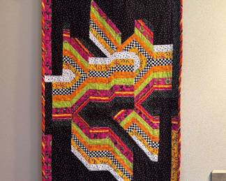 Bright quilt wall hanging