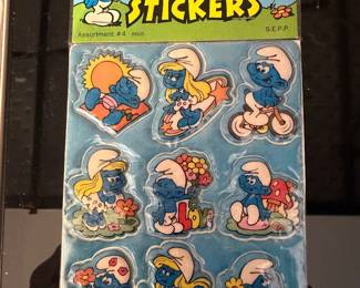 Vintage Smurf stickers