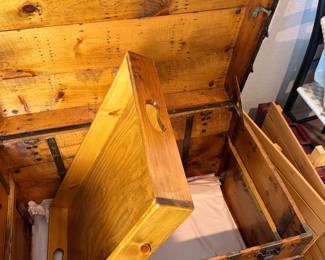 Antique Wooden Trunk