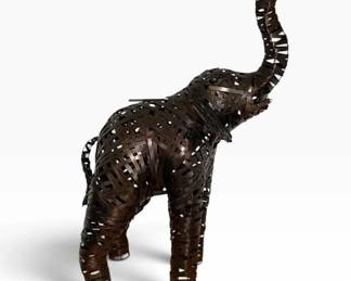Woven Metal Elephant