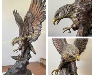 Large bronze eagle