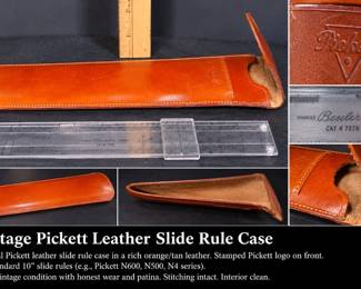 Charles Beseler Co. Slide Rule with Pickett Leather Case