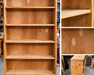 7-Foot Pine Bookcase - 7 Shelves - Ready to Paint or Refinish