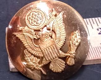 Vintage U.S. Army Great Seal Cap Badge, c. 1940sβ50s