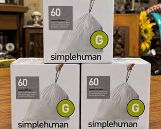 3 Boxes Simplehuman Code G Custom Fit Trash Liners β 180 Bags