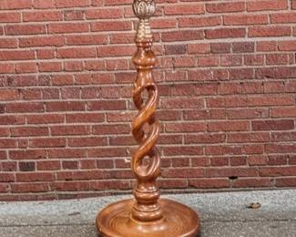 Antique English Barley Twist Candlestick β Late 1800s/Early 1900s