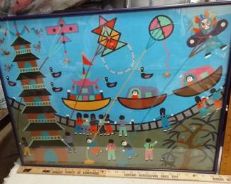 Chinese Folk Art Painting β Jinshan Peasant Style
