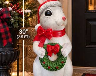 2.5 Ft. LED Christmas Bunny Blow Mold