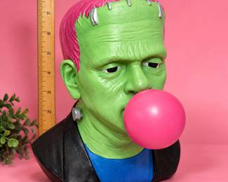 Light-Up Bubblegum Frankenstein Bust β Pink Version, Like New
