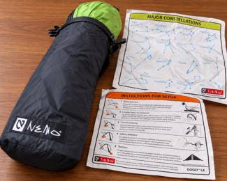 NEMO GoGo LE Airbeam 1-Person Shelter with Pump, Bag & Instructions