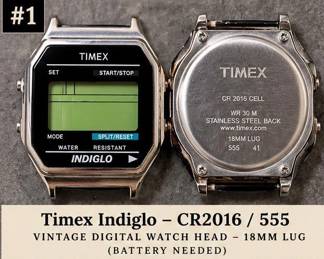 Vintage Timex Indiglo Digital Watch (CR2016 / 555) β Needs Battery