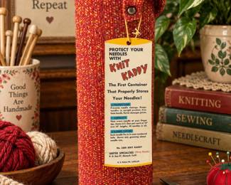 1960s Knit Kaddy with Knitting Needles β Unopened with Tag