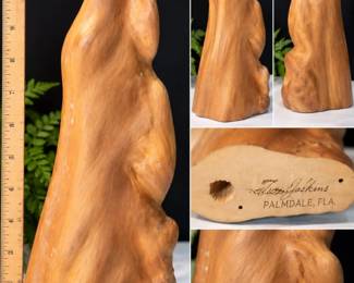 Signed Tom Gaskins Cypress Knee Folk Art Sculpture β Palmdale, FL