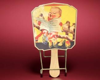 1910β1930 Advertising Fan for 666 Salve