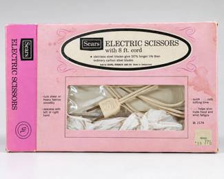 Vintage Sears Electric Scissors in Box