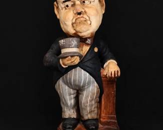 Vintage Oliver Hardy Statue β Large, Made in Japan