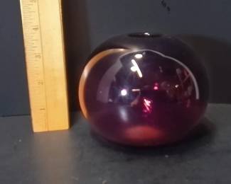 2004 Jud Scott (Ludington, MI) Signed Amethyst Art Glass