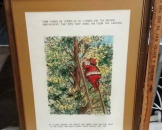Thomas Nast Santa Claus Framed Christmas Print
