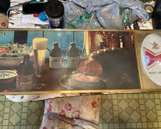 1960’s-70’s Budweiser working sign