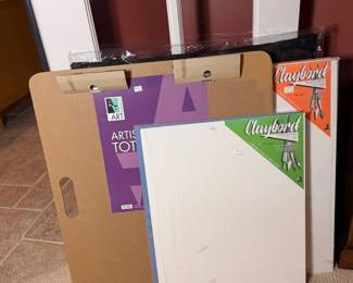 art boards, portfolios, and canvas boards