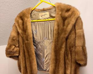 Vintage Donenfeld's brown fur short jacket