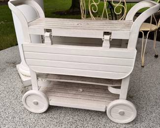 outdoor plastic bar cart