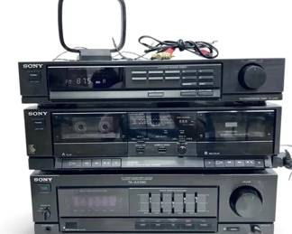Sony Sound System with Digital Synthesizer Tuner, Cassette Deck, Amplifier