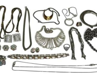Whiting Davis, MetLite, Napier, More Crystal And Rhinestone Jewelry