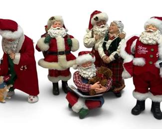 Possible Dreams Clothtique Santa Figurines