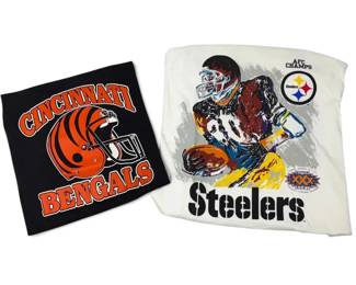 Cincinnati Bengals Pittsburgh Steelers Vintage TShirts
