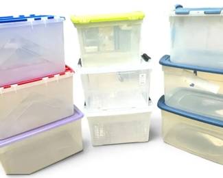 Clear Storage Totes Multiple Sizes