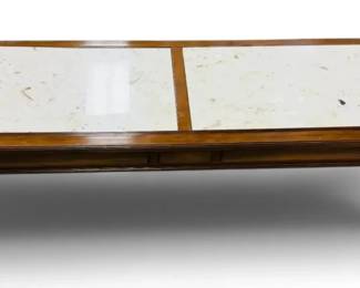 Travertine Wood Coffee Table