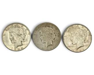 1925S  1926S Peace Silver Dollars