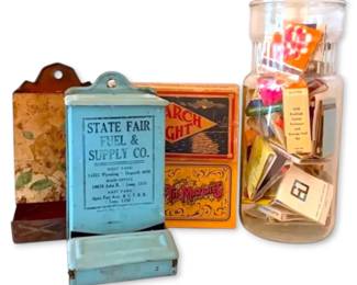 Vintage Matchbooks And Holders