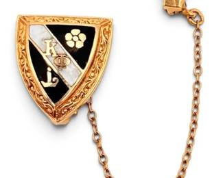 10k Gold Kappa Phi Lapel Pin 3.06g