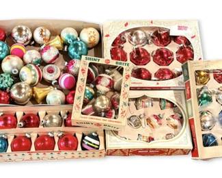 75 Shiny Brite Vintage Glass Christmas Ornaments