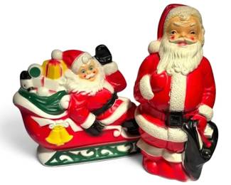 Vintage Empire Santa Blow Molds