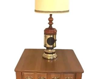 Nautical Lantern Table Lamp w Side Table