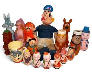 Vintage Popeye, Flintstones, Toys  More
