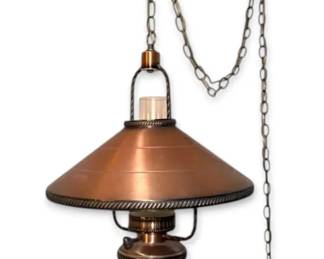 Hanging Metal Swag Lamp
