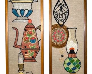 Mid Century Gravel Wall Art