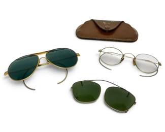 Vintage Antique Sunglasses  Glasses Including Gold Filled