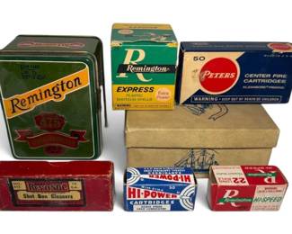 Vintage .22, .32, .410 Gauge Ammo Remington, Peters, HiPower