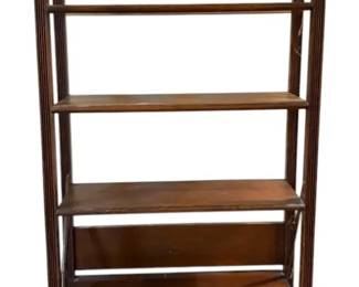 Vintage Open Shelf Bookcase