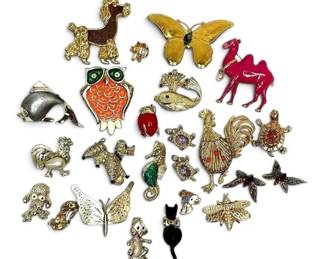 Napier, Sarah Coventry, Gerrys, And More Gold Toned Animal Brooches